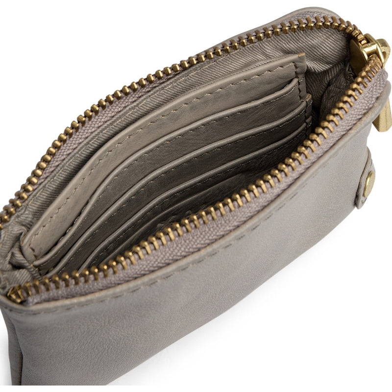 DEPECHE Lille pung i blødt skind Purse / Credit card holder 160 Concrete
