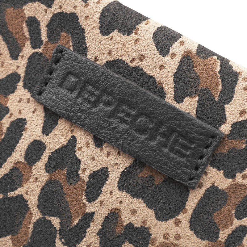 DEPECHE Lille pung/kredit kort holder i blødt læder Purse / Credit card holder 082 Leopard