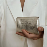 DEPECHE Lille pung/kredit kort holder i blødt læder Purse / Credit card holder 108 Champagne