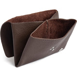 DEPECHE Lille pung/kredit kort holder i blødt læder Purse / Credit card holder 250 Dark Taupe