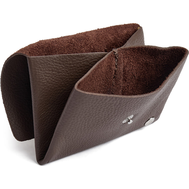 DEPECHE Lille pung/kredit kort holder i blødt læder Purse / Credit card holder 250 Dark Taupe