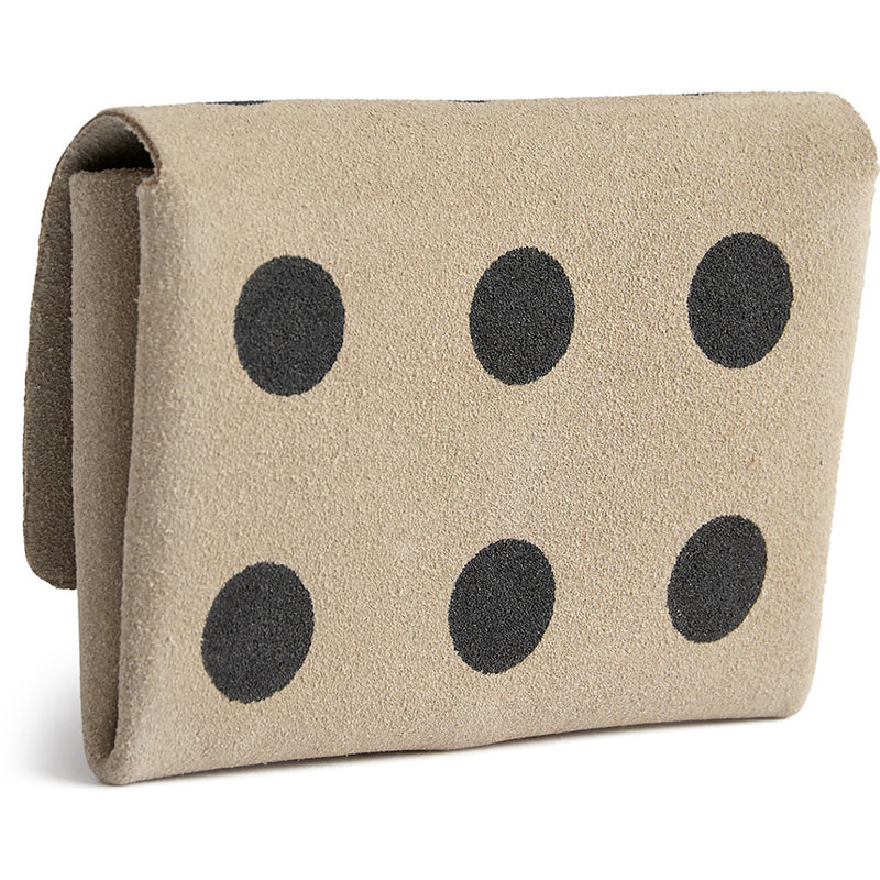 DEPECHE Lille pung/kredit kort holder i blødt læder Purse / Credit card holder 301 Black Dots