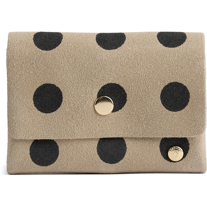 DEPECHE Lille pung/kredit kort holder i blødt læder Purse / Credit card holder 301 Black Dots