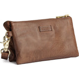 DEPECHE Lille skindtaske med guldfarvede detaljer Small bag / Clutch 221 Chesterfield