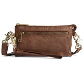 DEPECHE Lille skindtaske med guldfarvede detaljer Small bag / Clutch 221 Chesterfield