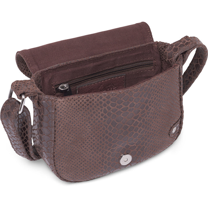 DEPECHE Lille taske i stilfuldt design Small bag / Clutch 265 Brown Croco