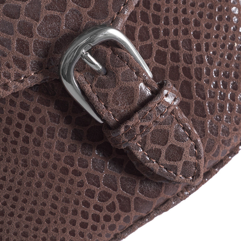 DEPECHE Lille taske i stilfuldt design Small bag / Clutch 265 Brown Croco