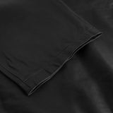 Depeche leather wear Loose fit læderbukser med lommer på fronten Pants 099 Black (Nero)