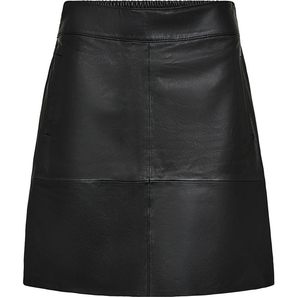 Depeche leather wear Lorina nederdel Skirts 099 Black (Nero)