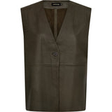 Depeche leather wear Lucindia skind vest Vest 054 Khaki
