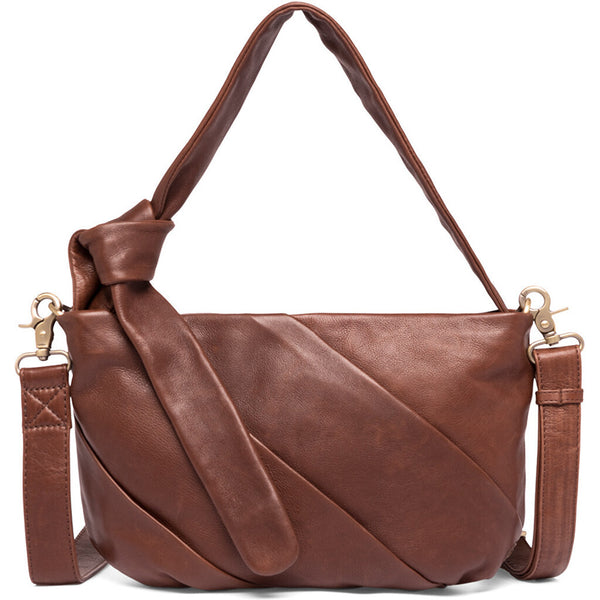 DEPECHE Medium skuldertaske med knudedetalje Shoulderbag / Handbag 221 Chesterfield