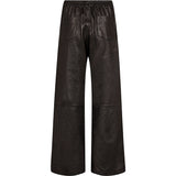 Depeche leather wear Mia loose fit skindbukser Pants 008 Chocolate
