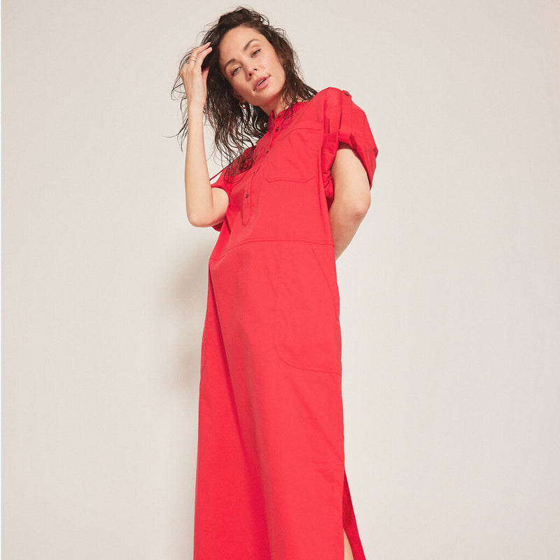 Depeche Clothing Midi Abi kjole Dresses 043 Red