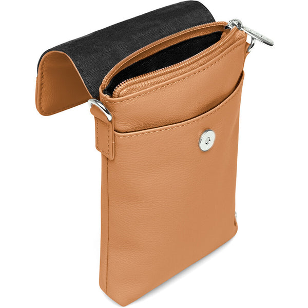 DEPECHE Mobil taske i blødt læder og tidløst design Mobilebag 014 Cognac