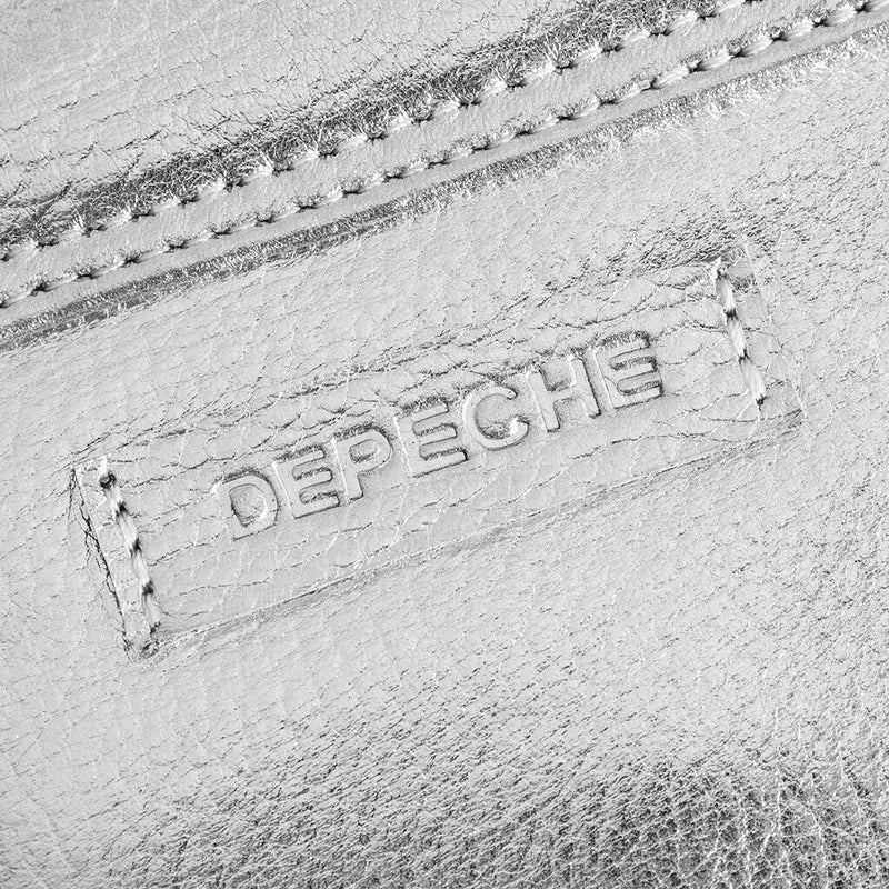 DEPECHE Mobil taske i blødt læder og tidløst design Mobilebag 098 Silver