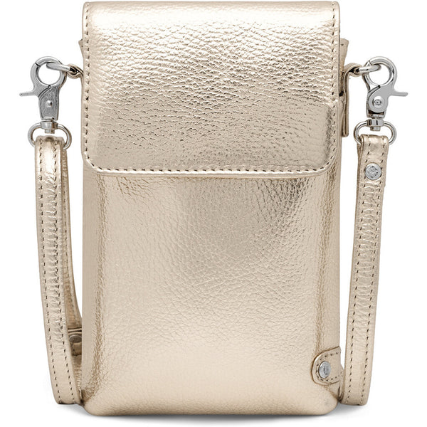DEPECHE Mobil taske i blødt læder og tidløst design Mobilebag 108 Champagne