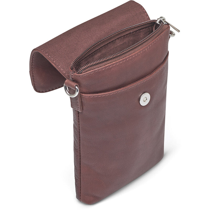 DEPECHE Mobil taske i blødt læder og tidløst design Mobilebag 161 Dark brown