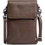 DEPECHE Mobil taske i blødt læder og tidløst design Mobilebag 250 Dark Taupe