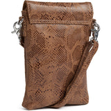 DEPECHE Mobil taske i blødt læder og tidløst design Mobilebag 289 Camel Snake