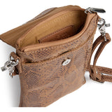 DEPECHE Mobil taske i blødt læder og tidløst design Mobilebag 289 Camel Snake