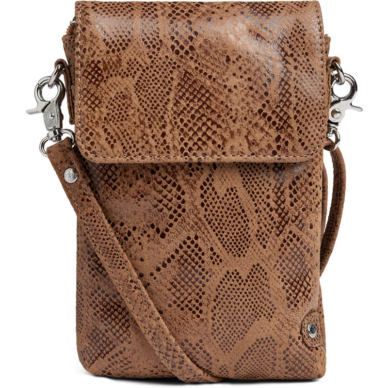 DEPECHE Mobil taske i blødt læder og tidløst design Mobilebag 289 Camel Snake