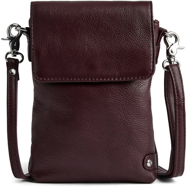 DEPECHE Mobil taske i blødt læder og tidløst design Mobilebag 305 Ox Blood