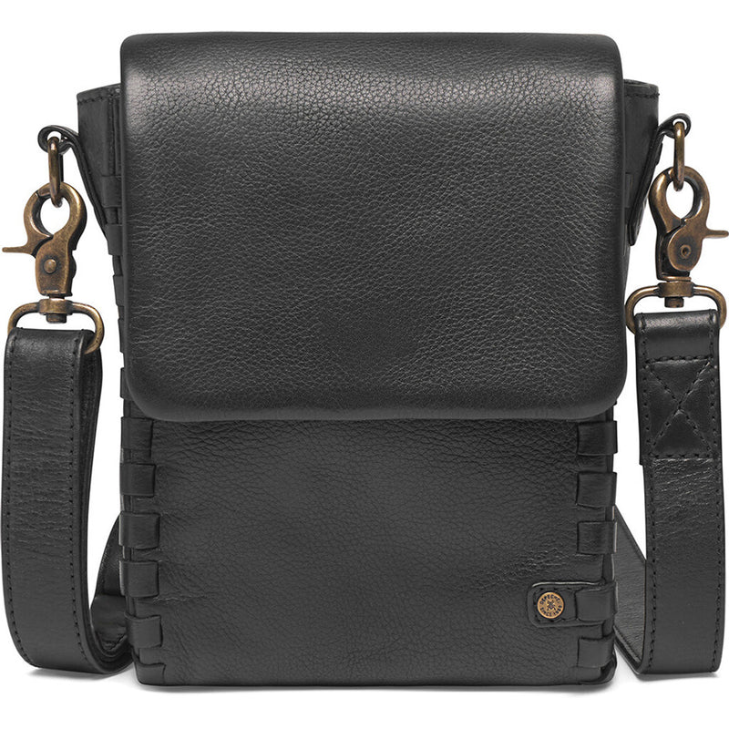 DEPECHE Mobiltaske dekoreret med smukke kantsyninger Mobilebag 099 Black (Nero)