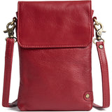 DEPECHE Mobiltaske i blødt læder Mobilebag 043 Red