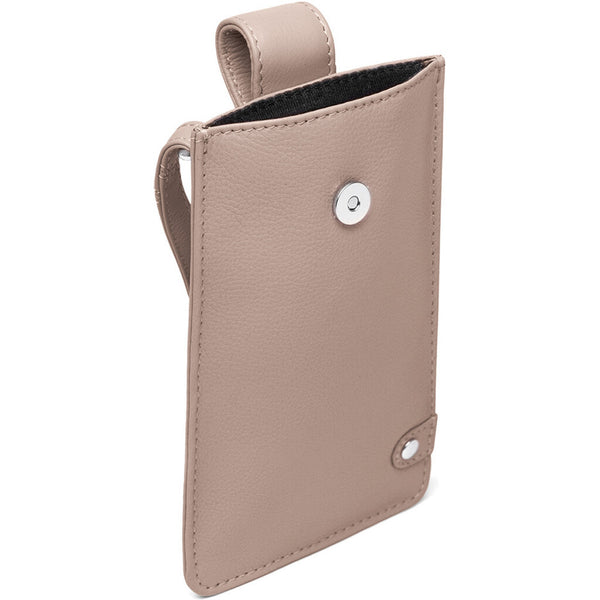 DEPECHE Mobiltaske i blødt læder og enkelt design Mobilebag 038 Dusty taupe