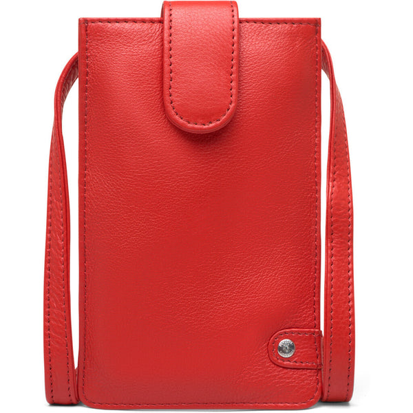 DEPECHE Mobiltaske i blødt læder og enkelt design Mobilebag 043 Red