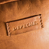 DEPECHE Mobiltaske i blødt vintage look skind Mobilebag 014 Cognac