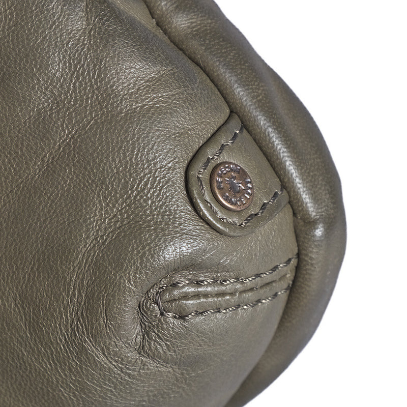 DEPECHE Mobiltaske i blødt vintage look skind Mobilebag 049 Army Green