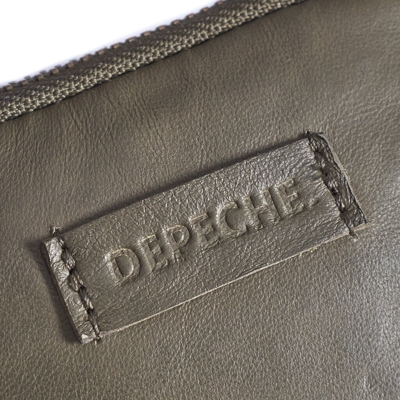 DEPECHE Mobiltaske i blødt vintage look skind Mobilebag 049 Army Green