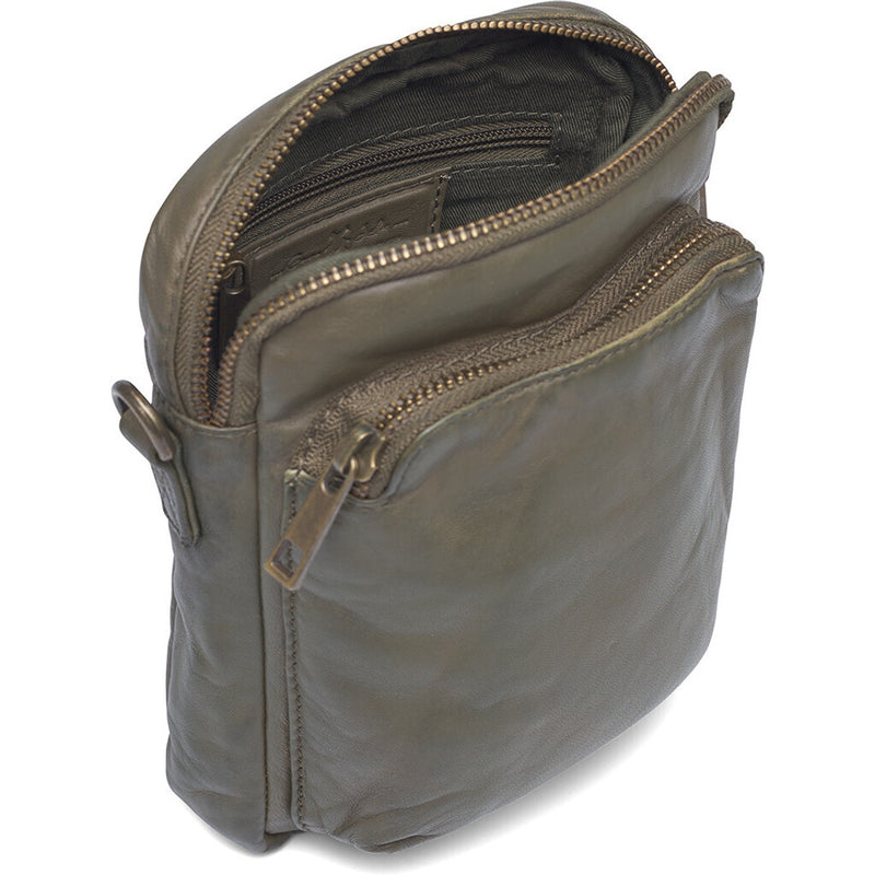 DEPECHE Mobiltaske i lækker skindkvalitet Mobilebag 049 Army Green