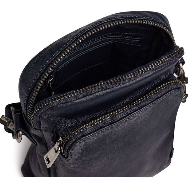 DEPECHE Mobiltaske i lækker skindkvalitet Mobilebag 178 Navy