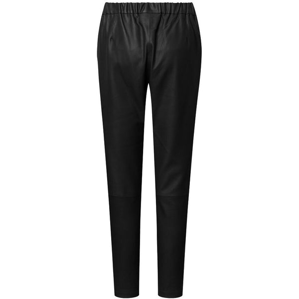 Depeche leather wear Moderne Carrie RW skindbuks med loose fitting Pants 099 Black (Nero)