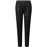 Depeche leather wear Moderne Carrie RW skindbuks med loose fitting Pants 099 Black (Nero)