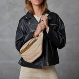 Depeche leather wear Moderne Leah biker læderjakke med flotte detaljer Jackets 099 Black (Nero)