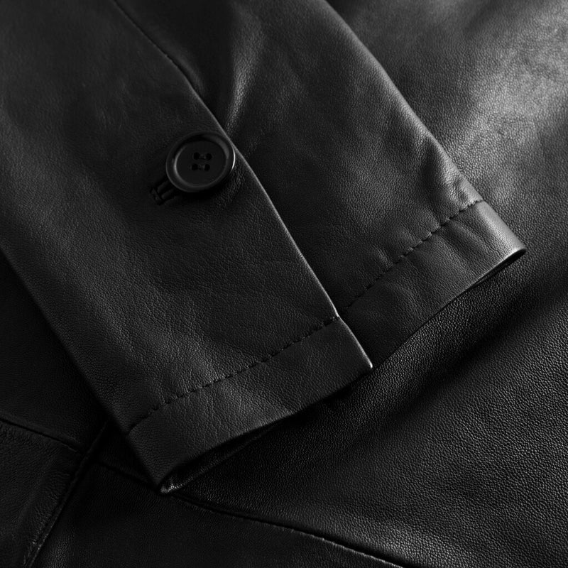 Depeche leather wear Must-have Maya læderblazer jakke i blød kvalitet Blazer 099 Black (Nero)