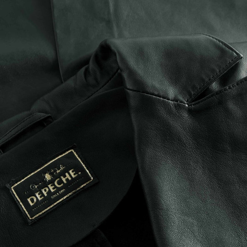 Depeche leather wear Must-have Maya læderblazer jakke i blød kvalitet Blazer 102 Bottle Green