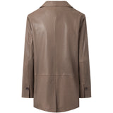 Depeche leather wear Must-have Maya læderblazer jakke i blød kvalitet Blazer 168 Latte