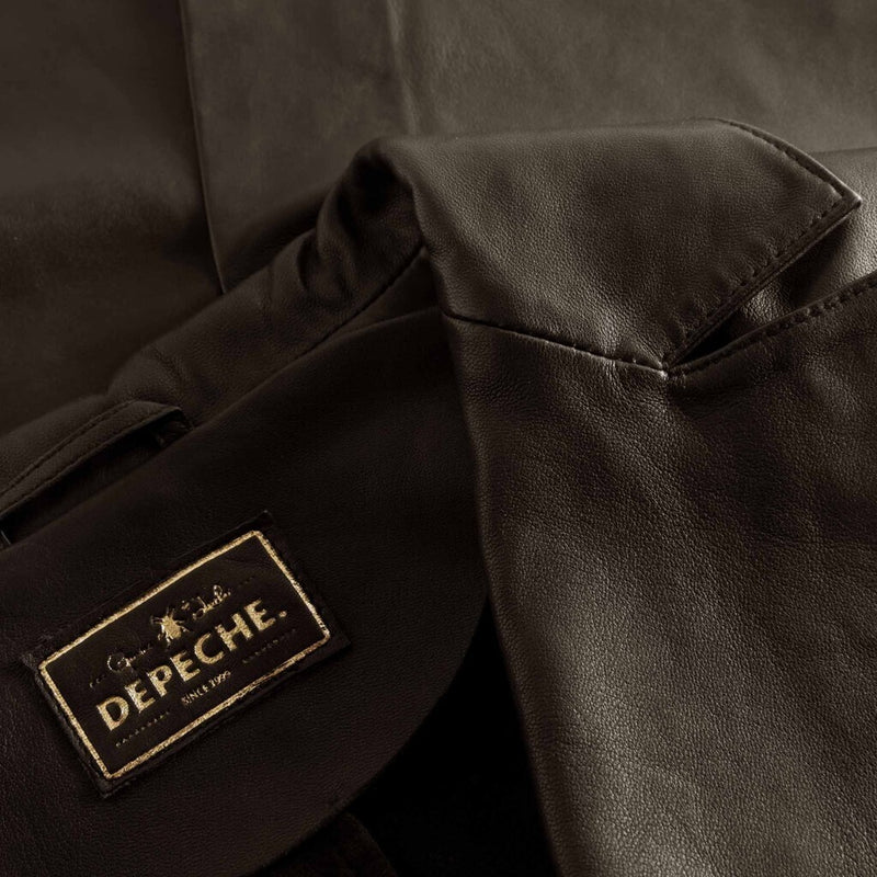 Depeche leather wear Must-have Maya læderblazer jakke i blød kvalitet Blazer 214 Dark Chocolate