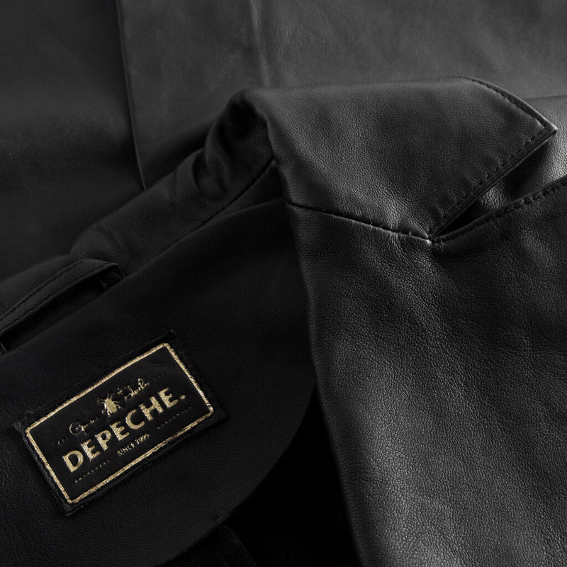 Depeche leather wear Must-have Maya læderblazer jakke i blød kvalitet Jackets 099 Black (Nero)