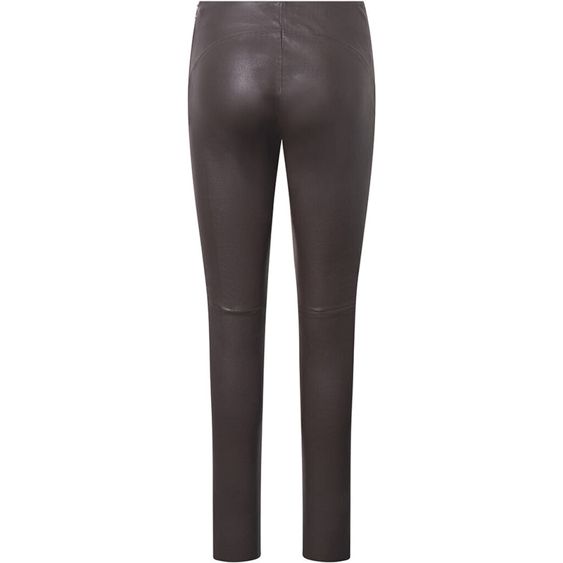 Depeche leather wear Musthave Aya HW skindleggings i blød og strækkvalitet Pants 008 Chocolate