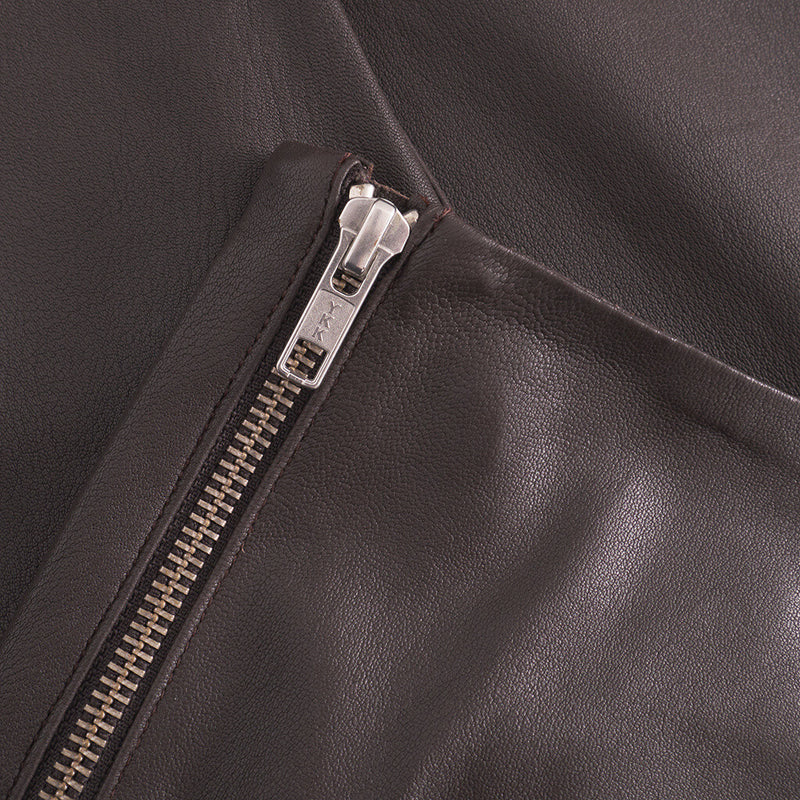 Depeche leather wear Musthave Aya HW skindleggings i blød og strækkvalitet Pants 008 Chocolate