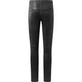 Depeche leather wear Musthave RW Caroline chino læderbuks i strækkvalitet Pants 099 Black (Nero)