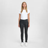 Depeche leather wear Musthave RW Caroline chino læderbuks i strækkvalitet Pants 099 Black (Nero)