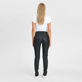 Depeche leather wear Musthave RW Caroline chino læderbuks i strækkvalitet Pants 099 Black (Nero)