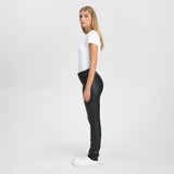 Depeche leather wear Musthave RW Caroline chino læderbuks i strækkvalitet Pants 099 Black (Nero)