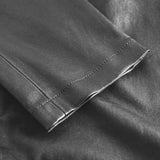 Depeche leather wear Musthave RW Caroline chino læderbuks i strækkvalitet Pants 129 Dark grey